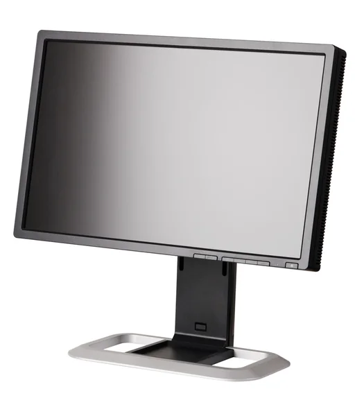 Σύγχρονο μαύρο υπολογιστή οθόνη — Φωτογραφία Αρχείου