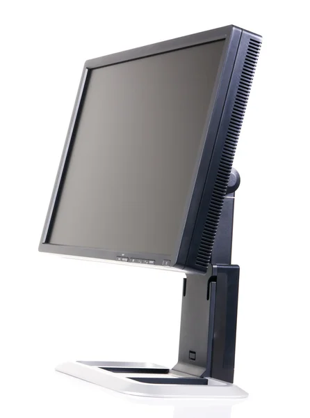 Monitor de computador preto moderno — Fotografia de Stock
