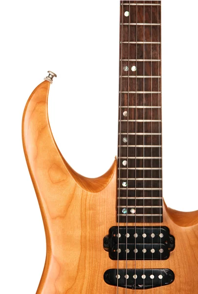 Toned maple electric guitar closeup — Stock Photo, Image