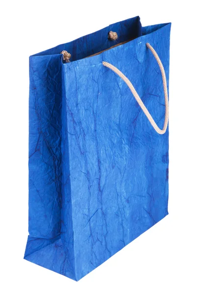 Sacchetto regalo blu — Foto Stock