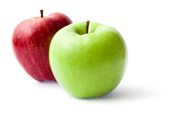 초록 사과와 빨간 사과 — 스톡 사진