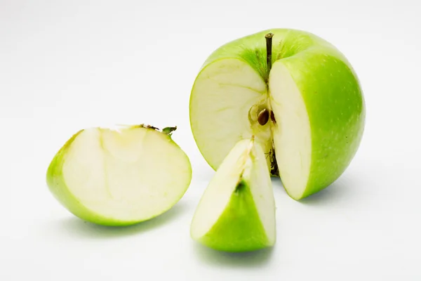 Κόψτε το πράσινο μήλο — Φωτογραφία Αρχείου