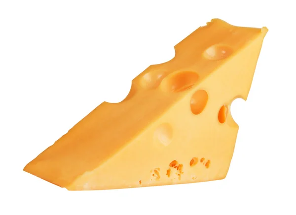 흰색 절연 치즈 슬라이스 — 스톡 사진