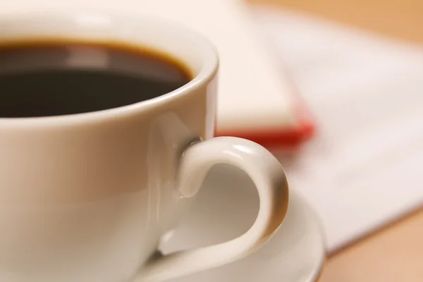 Μακροεντολή φωτογραφία του ένα φλιτζάνι του καφέ — Φωτογραφία Αρχείου