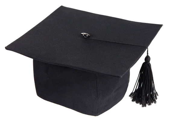黒い卒業の帽子 — ストック写真