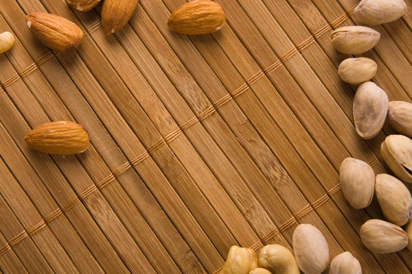 Pozadí z chutné ořechy — Stock fotografie