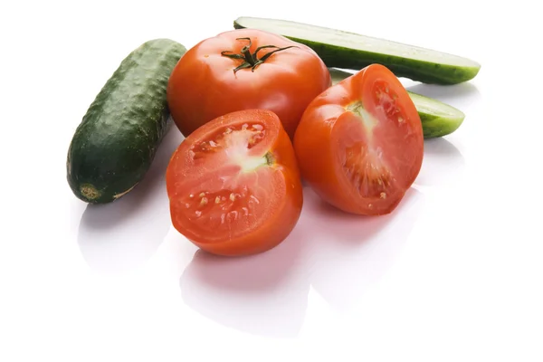 Tomates y pepinos —  Fotos de Stock