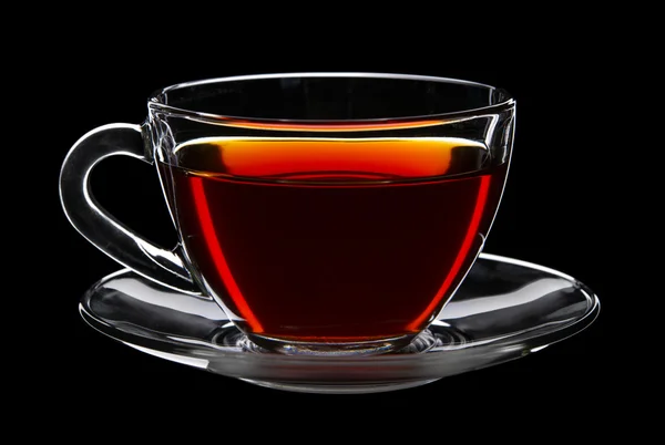 Egy csésze fekete tea. — Stock Fotó
