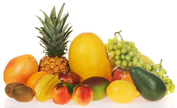 Választék a friss gyümölcsök — Stock Fotó