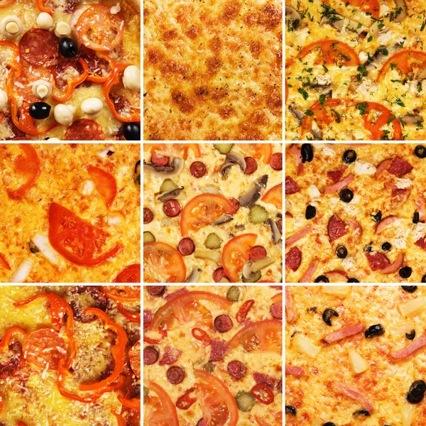 Σύνολο πίτσας — Φωτογραφία Αρχείου