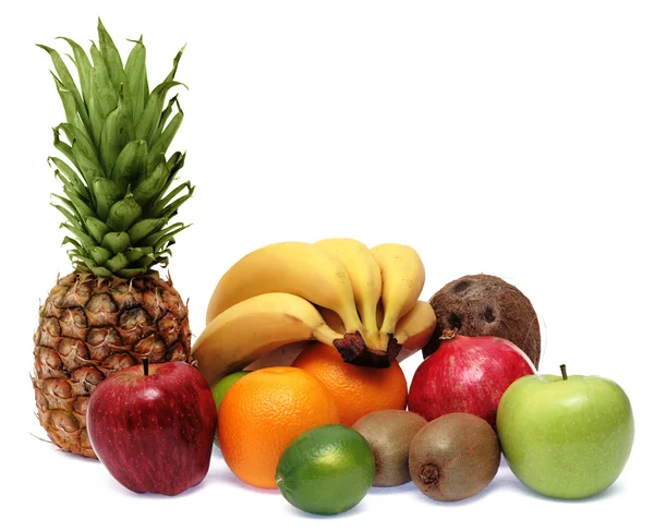 Gruppe frischer reifer Früchte — Stockfoto
