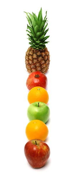 Parlak taze meyve satır — Stok fotoğraf