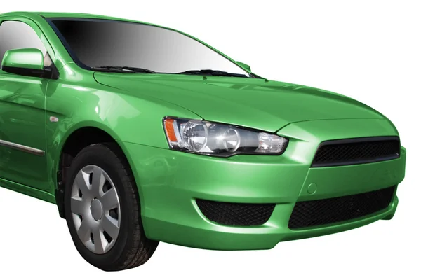 Carro moderno verde — Fotografia de Stock