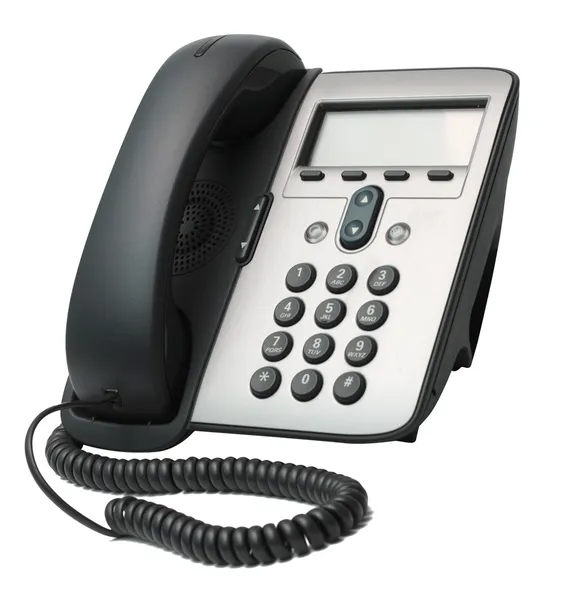 VoIP Telefone isolado em fundo branco — Fotografia de Stock