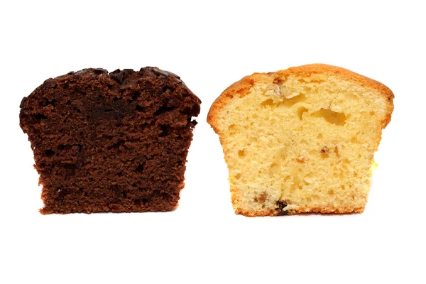Two pieces of muffins — Stock Photo, Image