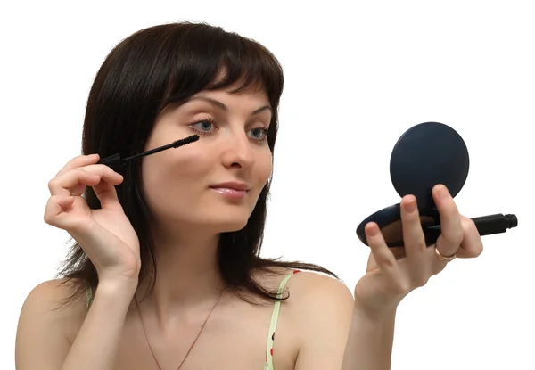 Young woman making up — Stock Photo, Image