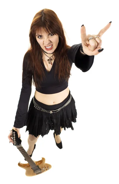 Heavy metal girl — Stock Photo, Image