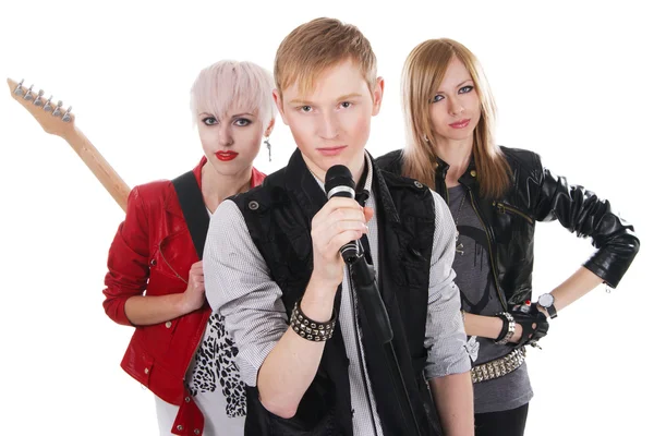 Подростная рок-группа — стоковое фото