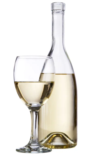 Bouteille de vin blanc — Photo