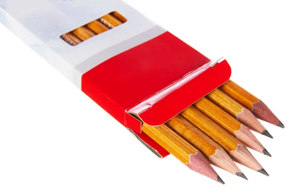 stock image Box of pencils