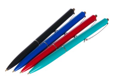 Assortment of pens clipart