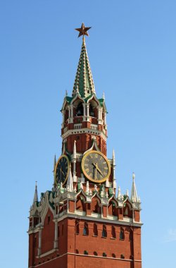 Clock tower of Moscow Kremlin clipart