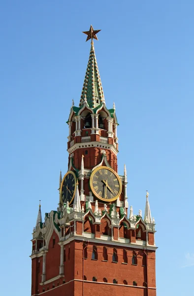 Hodinová věž z moskevského Kremlu — Stock fotografie