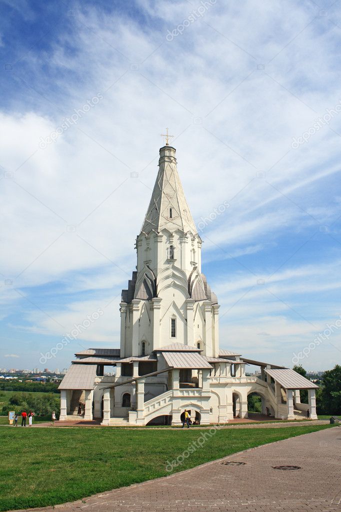 Famous Russian orthodox church in Kolomenskoye
