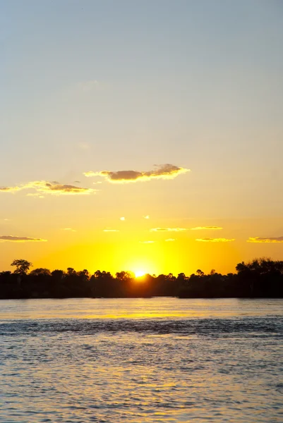 Río Zambezi al atardecer — Foto de Stock