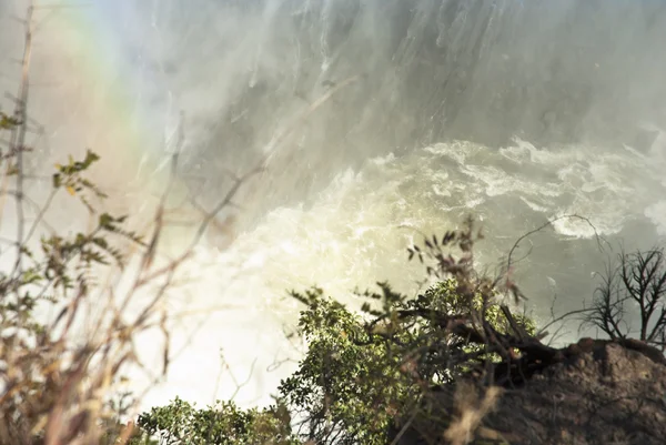 Viktoria-Wasserfall an einem sonnigen Tag — Stockfoto