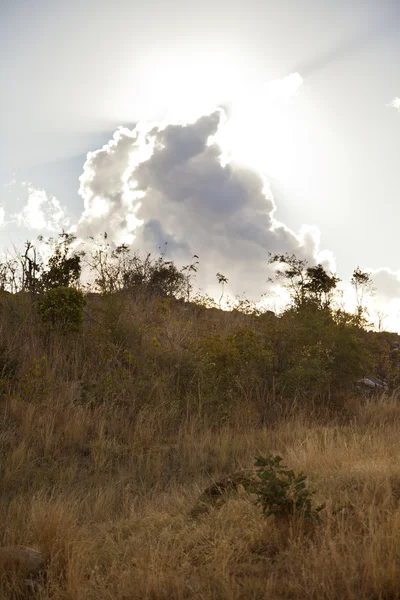雲とザンビアの丘 — ストック写真