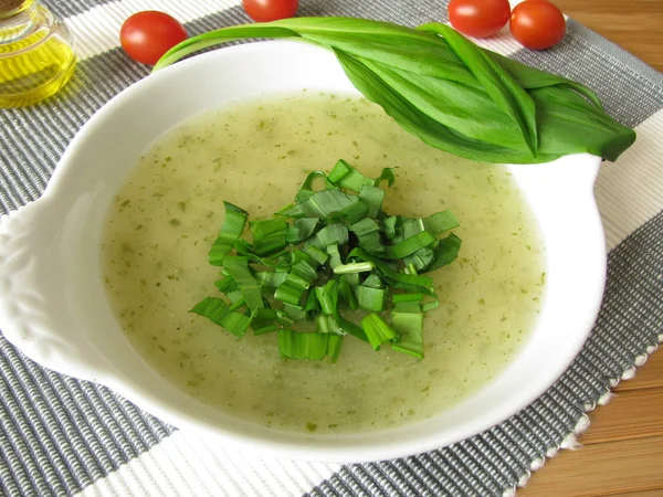 Ramsons soup — Stock Photo, Image