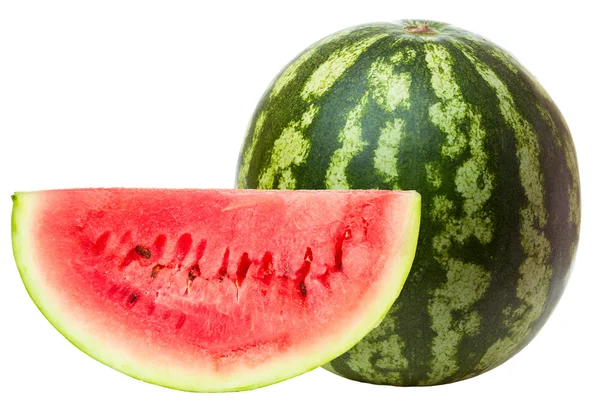Watermelon with slice — Stock Photo, Image