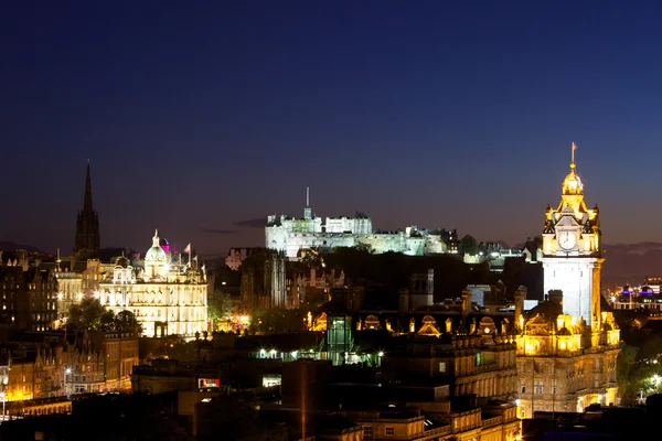 stock image Night view of Edinburgh