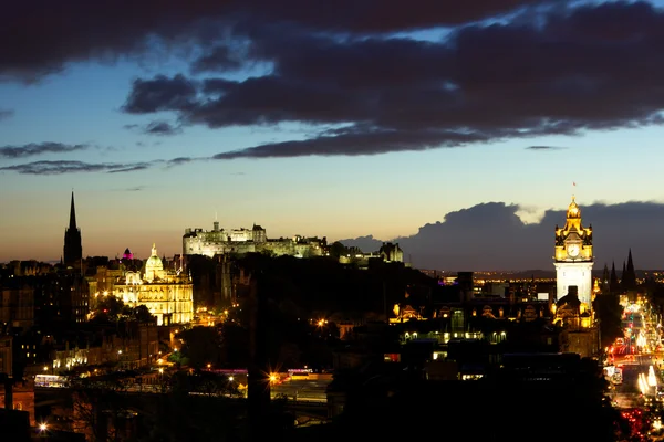 stock image Night view of Edinburgh