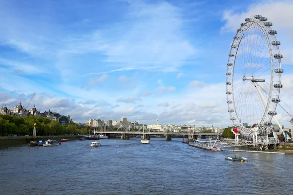 Vista de London Eye — Fotografia de Stock