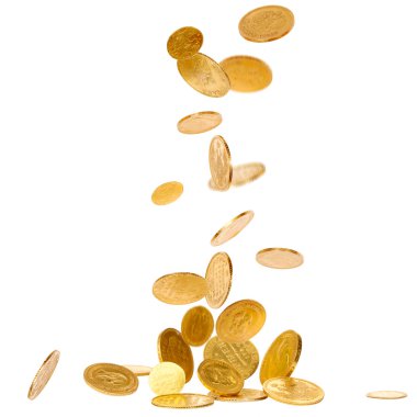 Falling Gold Coins clipart