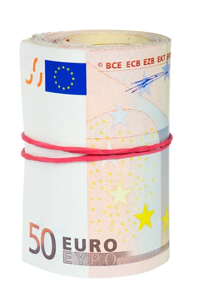 Rolle des Euro — Stockfoto