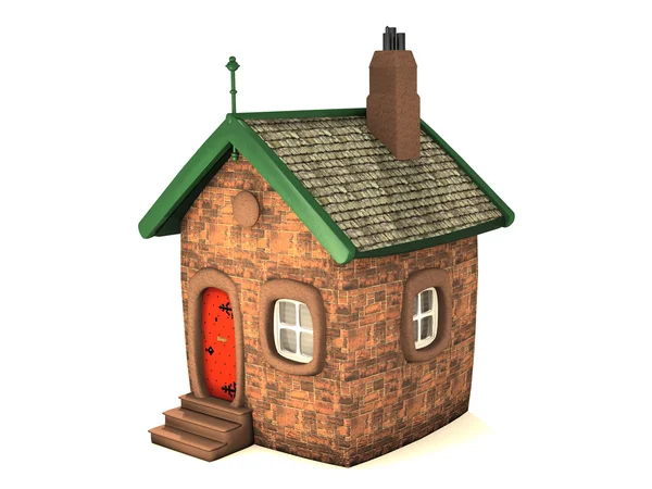 3D-huis — Stockfoto