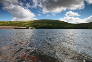 Meldon reservoir Dartmoor. clipart