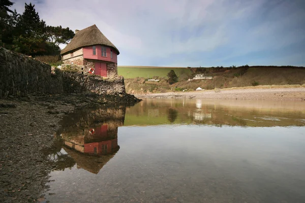 Bantham Boathouse. Stock Picture
