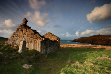 St Helens oratory Cape Cornwall clipart