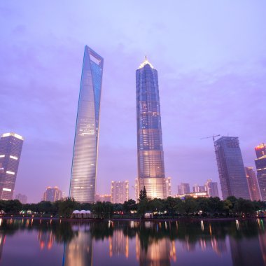 Modern building in Shanghai clipart