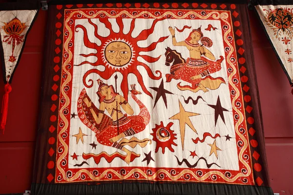 Abstract fabric pattern from Sri Lanka — Stock Photo, Image
