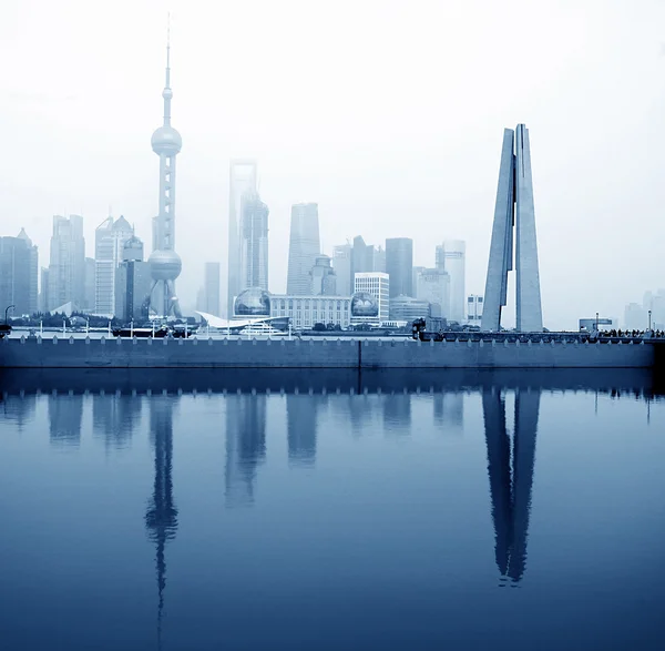 stock image View of Shanghai in the evening