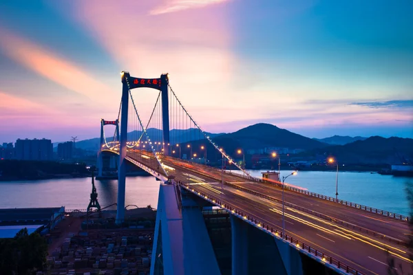 stock image Bridge at night