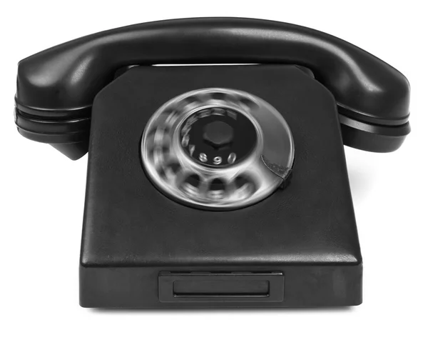 Παλιό τηλέφωνο βακελίτη με στυψίματος κλήσης — Φωτογραφία Αρχείου