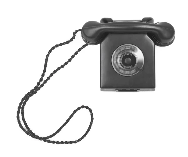 Vecchio telefono bachelite con quadrante spinoso — Foto Stock