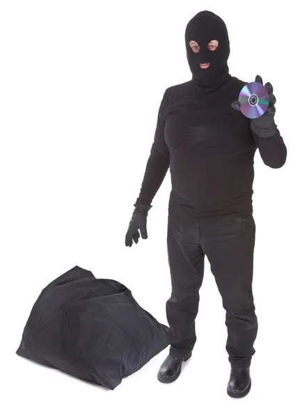Concept of data thief with sack — Stock Photo, Image