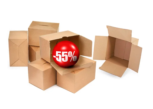 Sale concept -55% — Stock Photo, Image